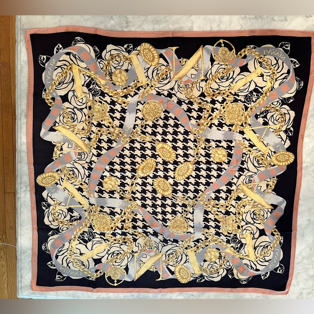 Lanvin silk scarf - vintage beauty.